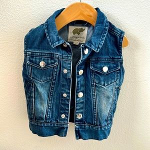 12-18 month Monica and Andy organic denim fabric Jean Vest